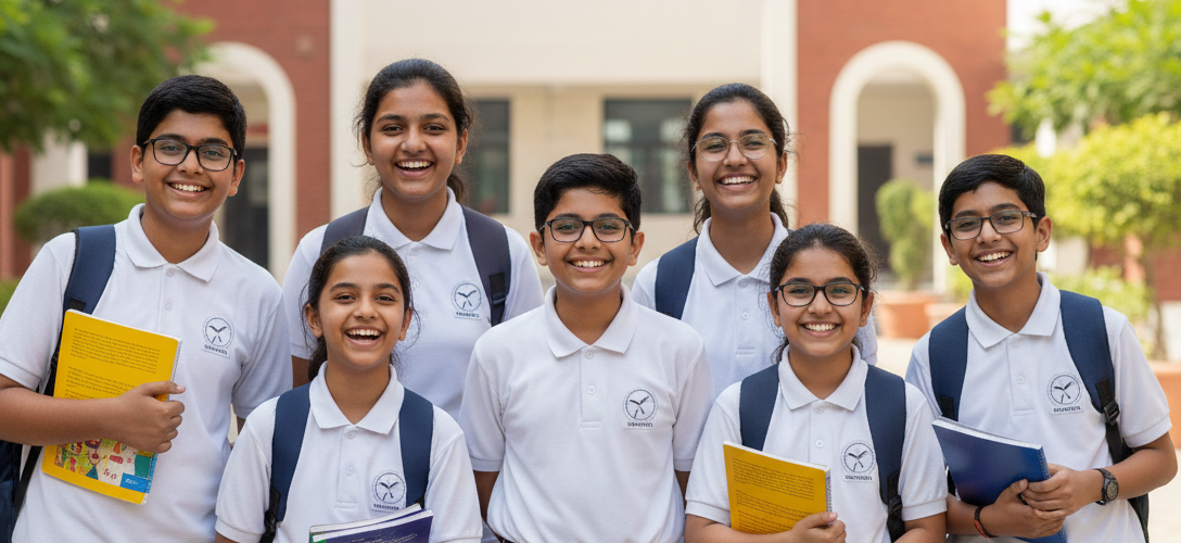 Students engaged in joyful learning at Vedanya